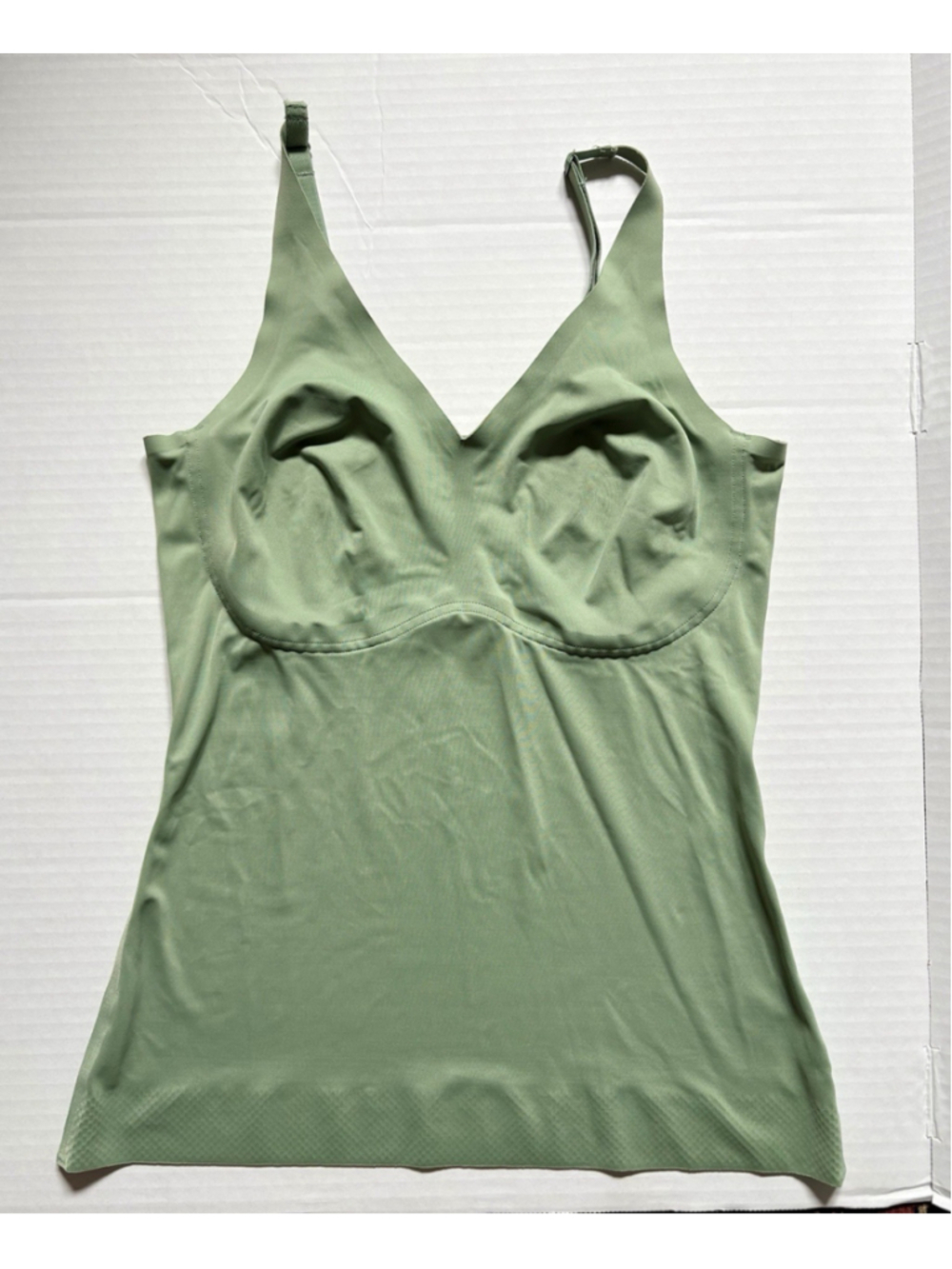 Ruby Ribbon Second Skin V Neck Camisole Style 1808 Women’s green size 38 Large